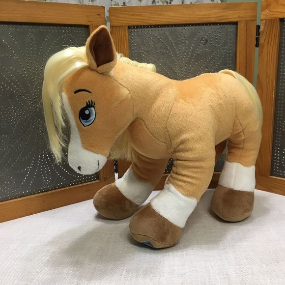 Build a Bear Palomino Horse Plush Pony Horses & Hearts Riding Club Spirit Animal - Picture 1 of 13